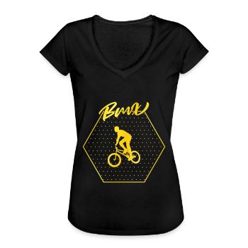 bmx - Women's Vintage T-Shirt - black - Front - Danielle (179cm)