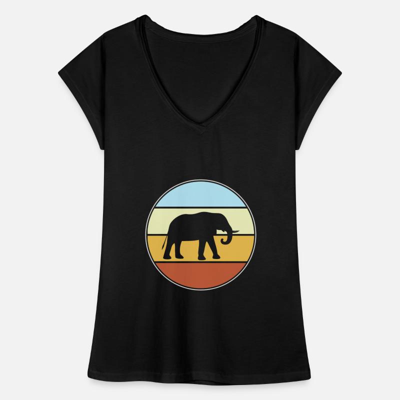 Elephant Retro Women's Vintage T-Shirt