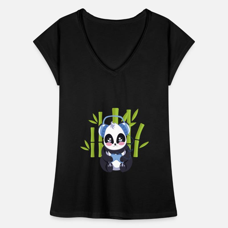 Gaming Panda Computer Console Video Game Gift Women's Vintage T-Shirt