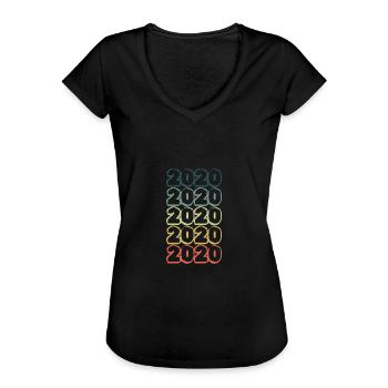 en 2020 - T-shirt vintage Femme - noir - Devant - Danielle (179cm)