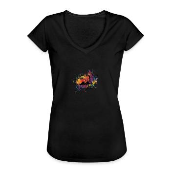 Gleitschirmfliegen - Frauen Vintage T-Shirt - Schwarz - Vorne - Danielle (179cm)