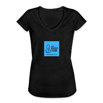 der Wasser Tobi - Frauen Vintage T-Shirt - Schwarz - Vorne