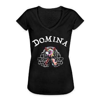 Domina Herrin Einhorn - Frauen Vintage T-Shirt - Schwarz - Vorne - Danielle (179cm)