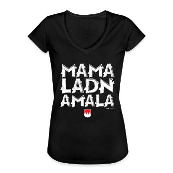 Mamaladnamala Franken fränkische Geschenkidee - Frauen Vintage T-Shirt - Schwarz - Vorne