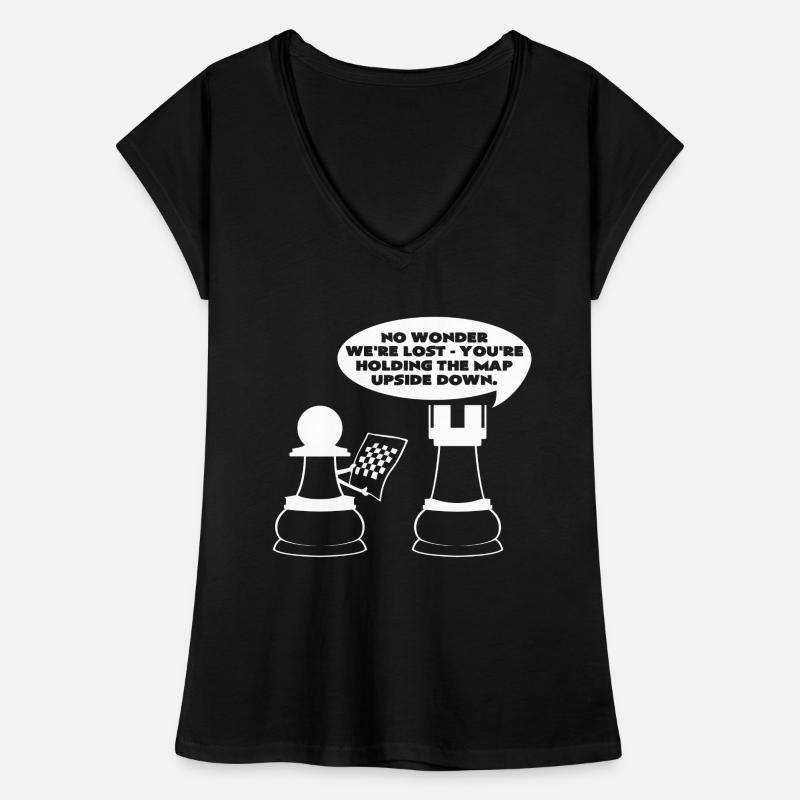 Schachbrett Frauen Vintage T-Shirt
