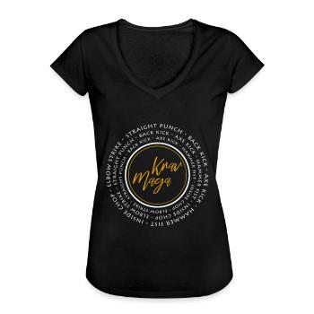 Krav Maga - Frauen Vintage T-Shirt - Schwarz - Vorne