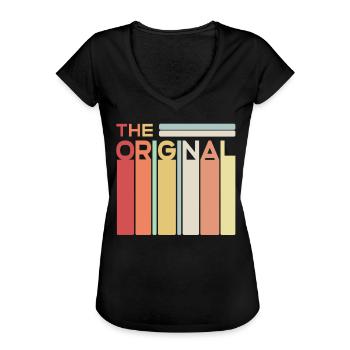 The Original The Remix Partnerlook Vater Kind - Frauen Vintage T-Shirt - Schwarz - Vorne - Danielle (179cm)