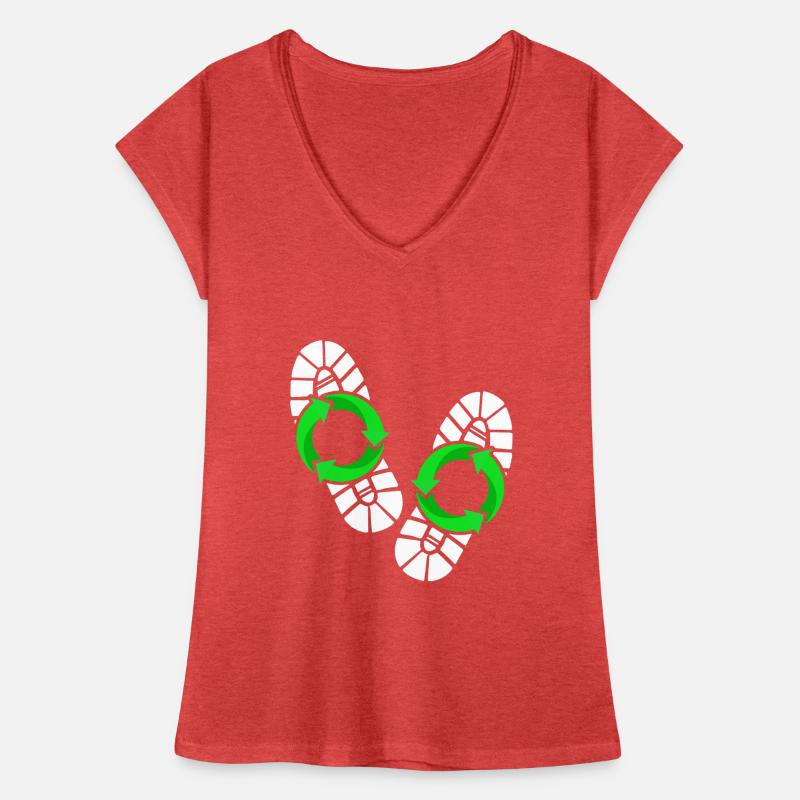 Empreinte écologique T-shirt vintage Femme