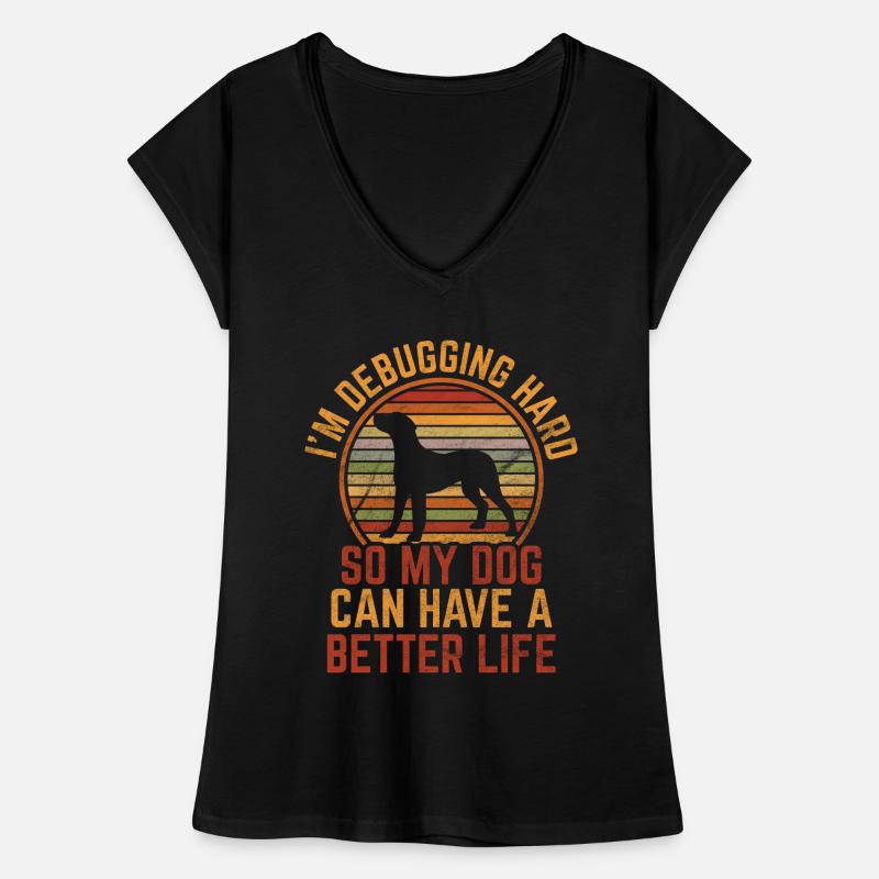 Debugging Hard Programmeurs Développeur et Coder T-shirt vintage Femme