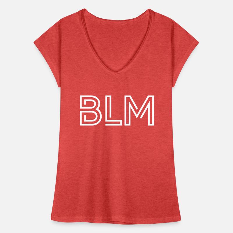 BLM créatif en grosses lettres blanches T-shirt vintage Femme