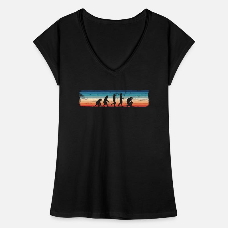 Evolution des Fotografen — Frauen Vintage T-Shirt