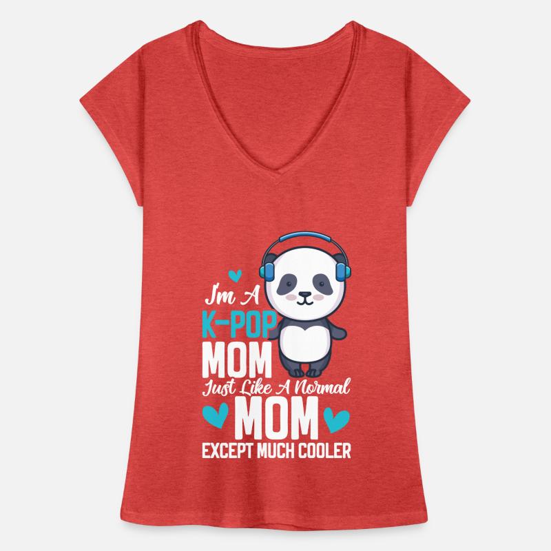 K-Pop Panda T-shirt vintage Femme
