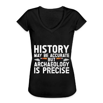 Archäologie - Frauen Vintage T-Shirt - Schwarz - Vorne