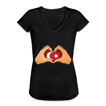 Empire ottoman - T-shirt vintage Femme - noir - Devant - Danielle (179cm)