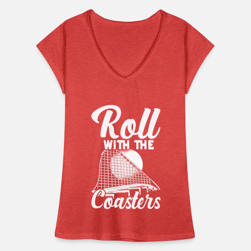 Parc d’attractions Roller Coaster Roller Coaster Ride T-shirt vintage Femme
