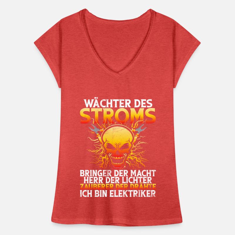 Electronics Technician Electrics Profession Volt Electrical Engineering Women's Vintage T-Shirt