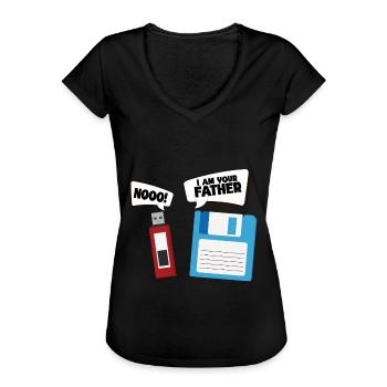 Programmierer Computercodierungssoftwareentwickler - Frauen Vintage T-Shirt - Schwarz - Vorne - Danielle (179cm)