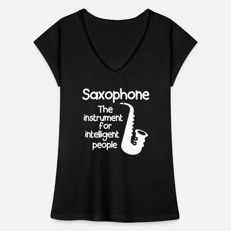Saxophone Instrument Frauen Vintage T-Shirt