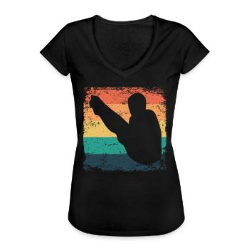 Diving, Artistic Jumping, Synchronized Diving - Women's Vintage T-Shirt - black - Front - Danielle (179cm)