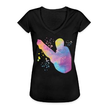 Diving, Synchronized Diving, Artistic Jumping - Women's Vintage T-Shirt - black - Front - Danielle (179cm)