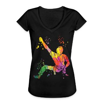 Bloc Colorsplash Bloc de bloc - T-shirt vintage Femme - noir - Devant