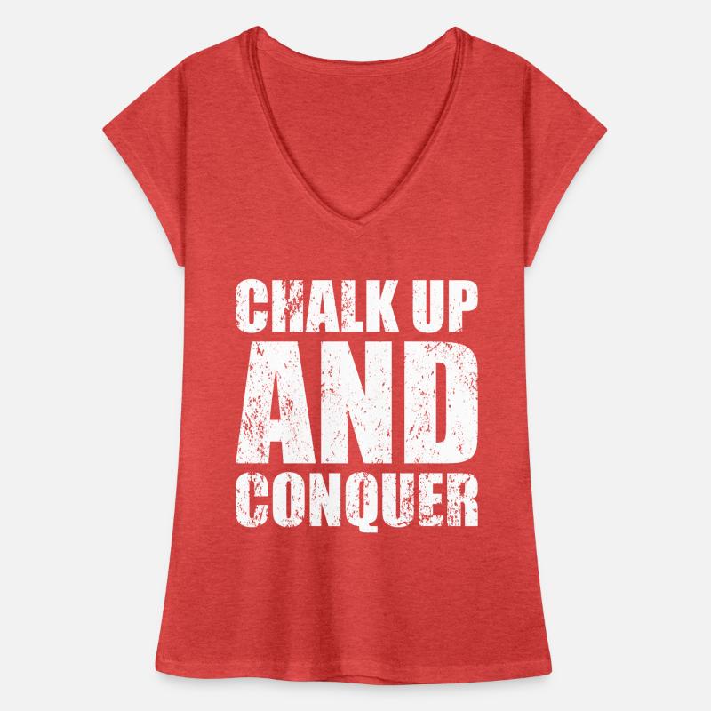 Boulderer Chalk Up Und Conquer Bouldering Frauen Vintage T-Shirt