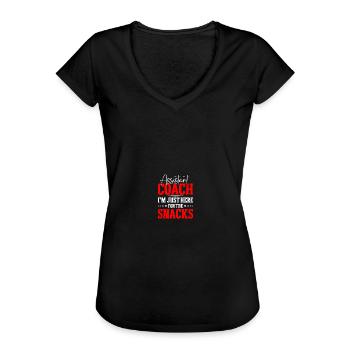 Assistant formateur - T-shirt vintage Femme - noir - Devant - Danielle (179cm)