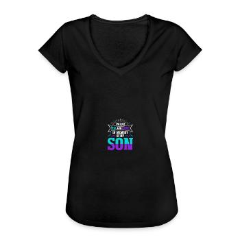 Sonnenblume Suizidprävention Suizidaufklärung - Frauen Vintage T-Shirt - Schwarz - Vorne - Danielle (179cm)
