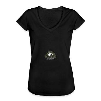 Scouting Pfadfinder - Frauen Vintage T-Shirt - Schwarz - Vorne - Danielle (179cm)