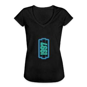 1997 - Women's Vintage T-Shirt - black - Front - Danielle (179cm)