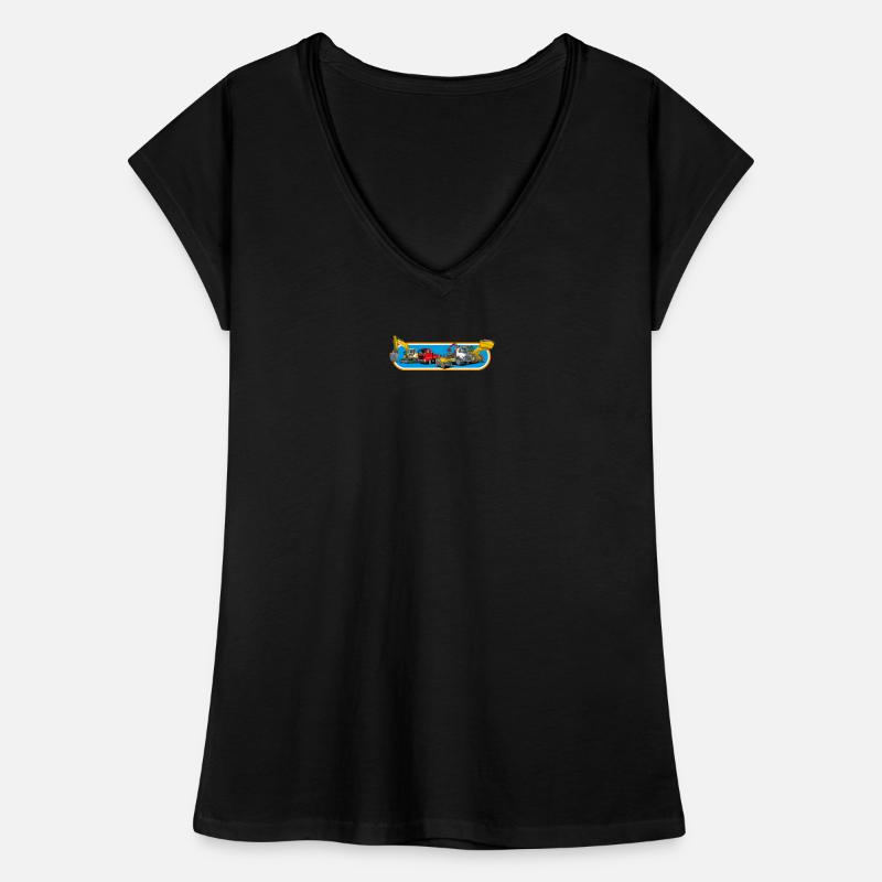 Parc de machines de construction T-shirt vintage Femme