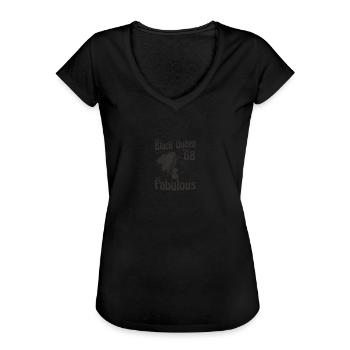 Diese schwarze Königin macht 68 Looks Fabulous - 68. - Frauen Vintage T-Shirt - Schwarz - Vorne