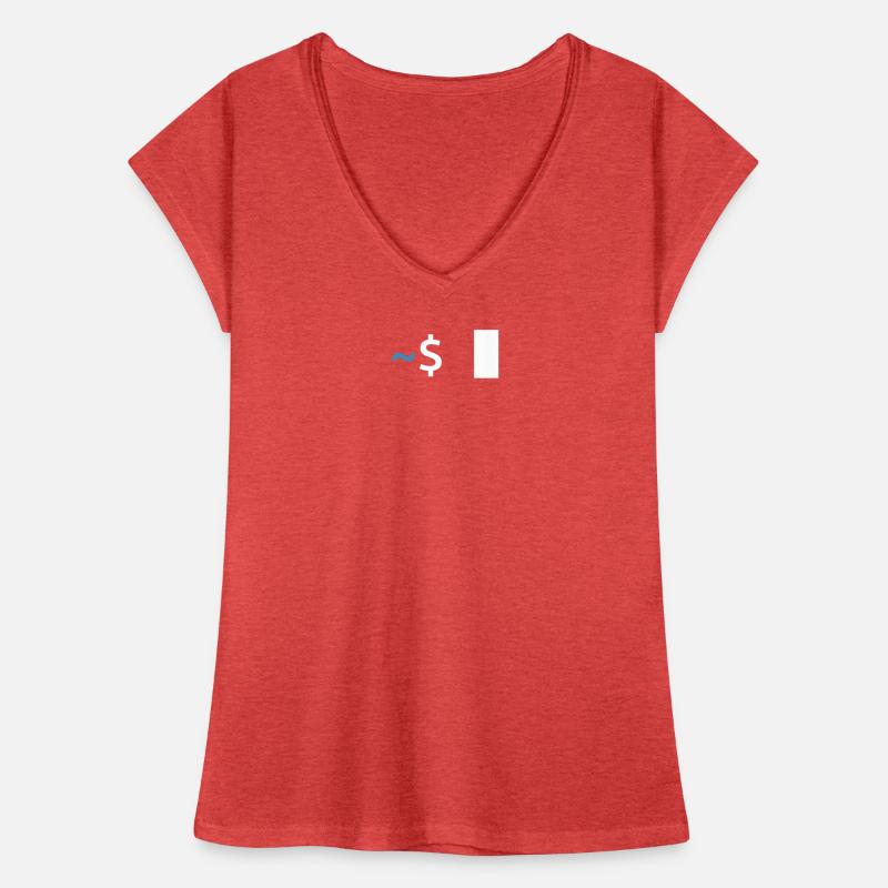 Commande Linux Shell T-shirt vintage Femme