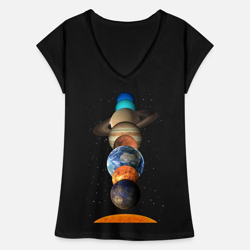 Système solaire T-shirt vintage Femme