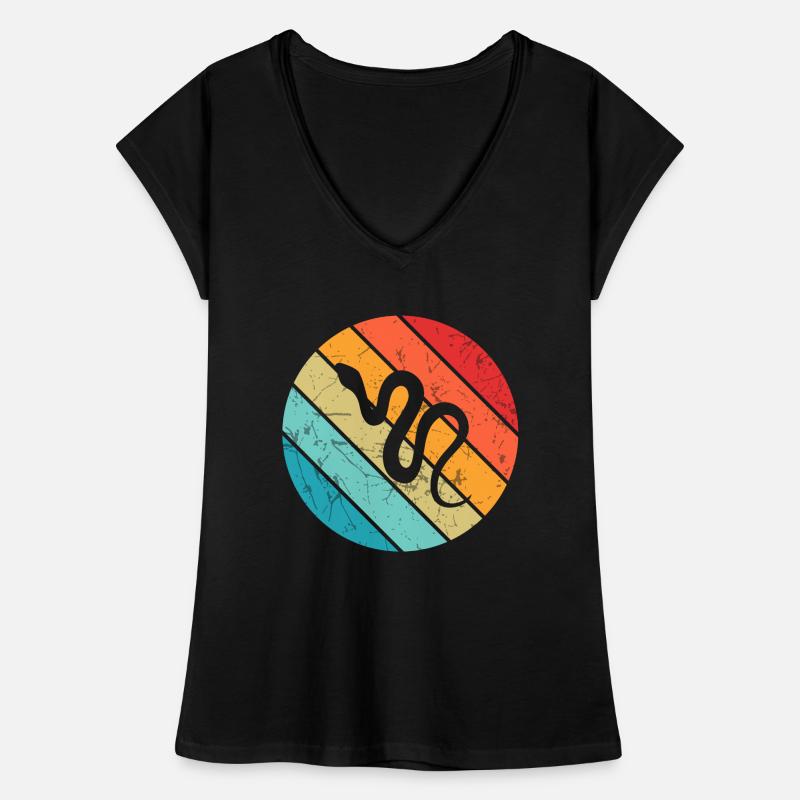 Snake Retro Reptile Python Gift idea Frauen Vintage T-Shirt