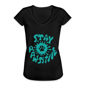 Dog Dog Lover Dog Owner Dog Lover - Women's Vintage T-Shirt - black - Front - Danielle (179cm)
