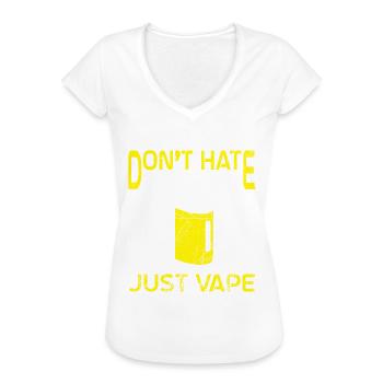 Elektro Zigarette E-Zigarette E-Shisha Vape - Frauen Vintage T-Shirt - Schwarz - Vorne - Danielle (179cm)