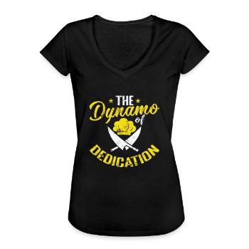 Le Chef du dévouement - T-shirt vintage Femme - noir - Devant - Danielle (179cm)