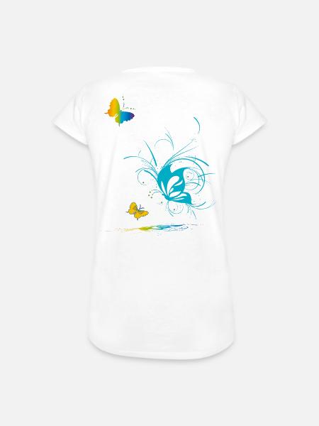 Papillons dans le printemps de l’amour - T-shirt vintage Femme - noir