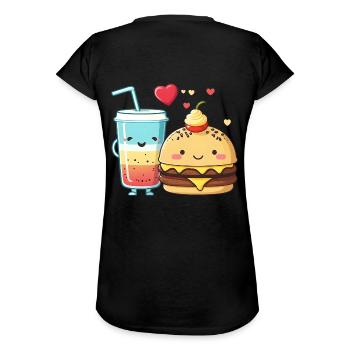 sweet friendship - Women's Vintage T-Shirt - black - Back - Danielle (179cm)