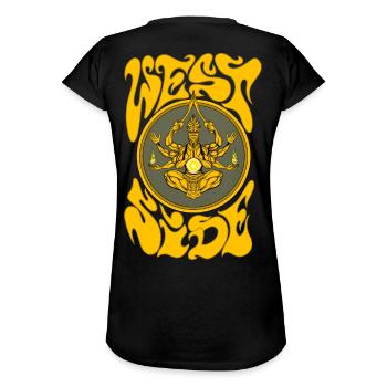 Côté ouest - T-shirt vintage Femme - noir - Dos - Danielle (179cm)