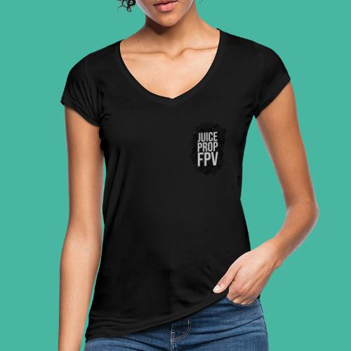 JuicePropFPV LOGO Pile TEXT Black DOUBLE - Frauen Vintage T-Shirt