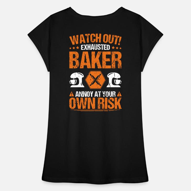 Bäcker Backen Bäckerin Bäckerei Baker Baking Frauen Vintage T-Shirt