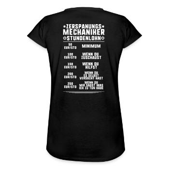 Zerspanungsmechaniker Dreher Fräser CNC Machinist - Frauen Vintage T-Shirt - Schwarz - Hinten