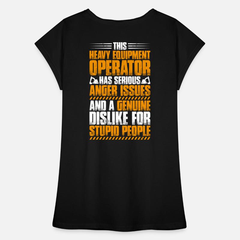 Baggerfahrer Baggerführer Heavy Equipment Operator Frauen Vintage T-Shirt