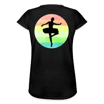 Ballerina Ballett Tänzerin Tutu - Frauen Vintage T-Shirt - Schwarz - Hinten - Danielle (179cm)
