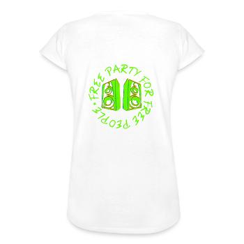 FÊTE GRATUITE POUR LES GENS GRATUITS - T-shirt vintage Femme - noir - Dos - Danielle (179cm)