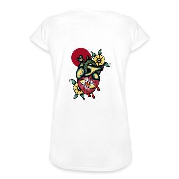 Même pas mal - T-shirt vintage Femme - charbon - Dos - Danielle (179cm)