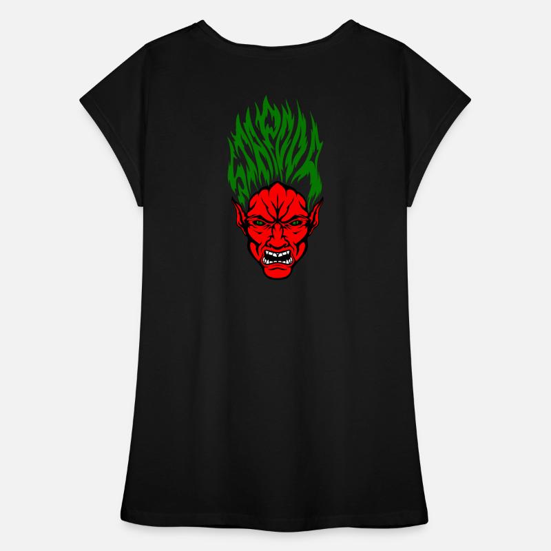 Stapooa couleur démoniaque T-shirt vintage Femme