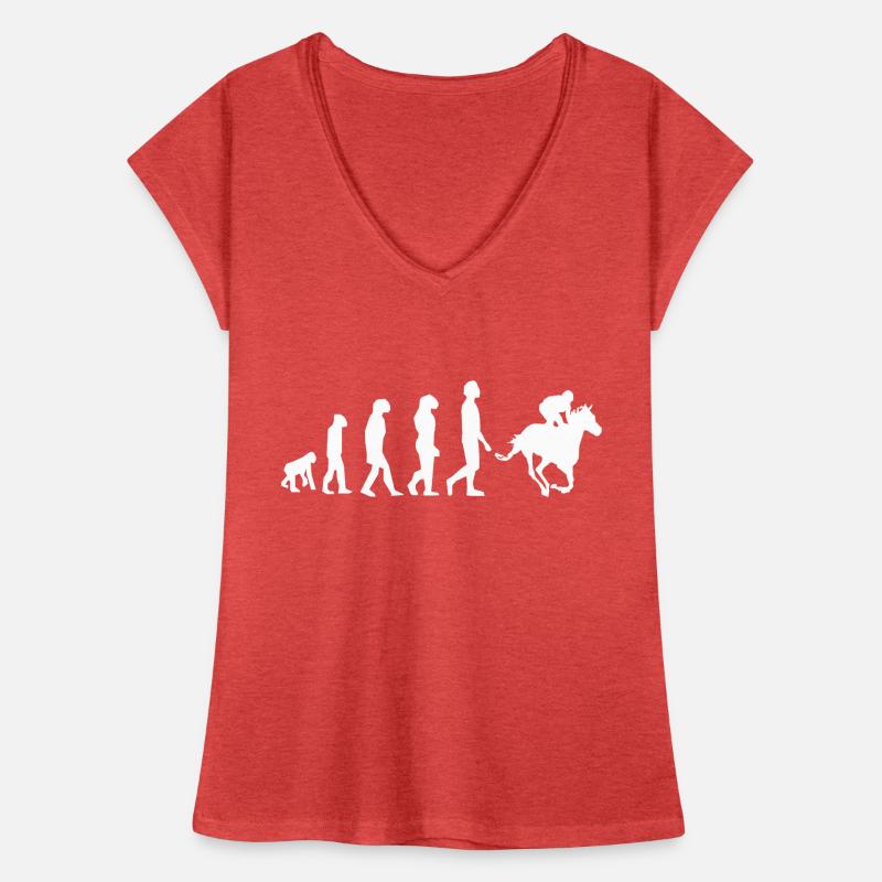 EVOLUTION HORSE - EVOLUTION DES REITENS Frauen Vintage T-Shirt